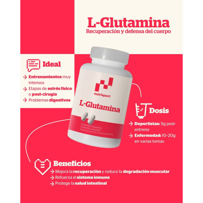 L-Glutamina (150 comprimidos)