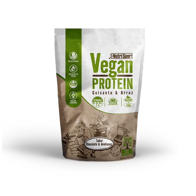 Nutrisport Vegan Protein chocolate avellanas